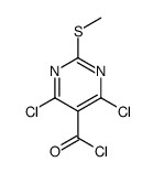 2-(甲硫基)-4,6-二氯嘧啶-5-甲酰氯结构式