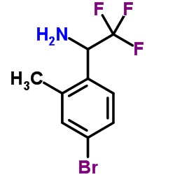 1-(4-Bromo-2-methylphenyl)-2,2,2-trifluoroethanamine Structure