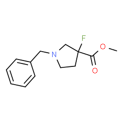 1-苄基-3-氟吡咯烷-3-羧酸甲酯结构式