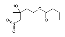 (3-hydroxy-3-methyl-4-nitrobutyl) butanoate结构式