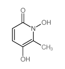 2(1H)-Pyridone, 1,5-dihydroxy-6-methyl- Structure