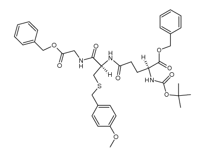 Boc-Glutathione-OBzl Structure