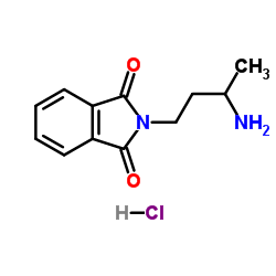2-(3-Aminobutyl)-1H-isoindole-1,3(2H)-dione hydrochloride (1:1) Structure