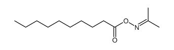 acetone oxime decanoate Structure
