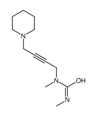1,3-dimethyl-1-(4-piperidin-1-ylbut-2-ynyl)urea Structure