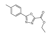ethyl 5-(4-methylphenyl)-1,3,4-oxadiazole-2-carboxylate Structure
