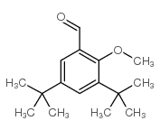 3,5-二叔丁基-2-甲氧基苯甲醛结构式