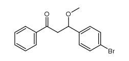 3-(4-bromophenyl)-3-methoxy-1-phenylpropan-1-one结构式