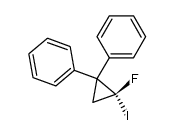 (R)-(-)-1-Fluoro-1-iodo-2,2-diphenylcyclopropane结构式