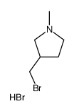 3-(溴甲基)-1-甲基吡咯烷氢溴酸盐结构式