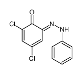 2,4-dichloro-6-(phenylhydrazinylidene)cyclohexa-2,4-dien-1-one结构式