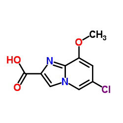 6-Chloro-8-methoxyimidazo[1,2-a]pyridine-2-carboxylic acid Structure