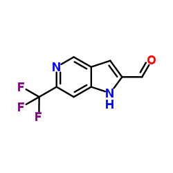6-(Trifluoromethyl)-1H-pyrrolo[3,2-c]pyridine-2-carbaldehyde Structure