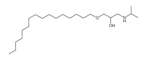 1-hexadecyloxy-3-isopropylamino-propan-2-ol结构式