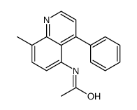 N-(8-methyl-4-phenylquinolin-5-yl)acetamide结构式
