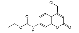 [4-(chloromethyl)-2-oxo-2H-1-benzopyran-7-yl]-carbamic acid ethyl ester Structure