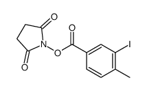 N-succinimidyl 4-methyl-3-iodobenzoate结构式