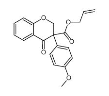 allyl 3-(4-methoxyphenyl)-4-oxochroman-3-carboxylate Structure