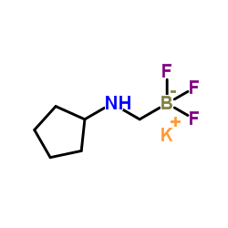 potassium ((cyclopentylamino)methyl)trifluoroborate Structure
