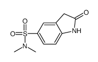 N,N-dimethyl-2-oxo-1,3-dihydroindole-5-sulfonamide结构式