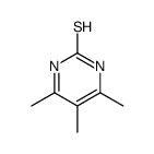4,5,6-三甲基嘧啶-2-硫醇结构式