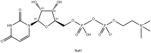 尿苷二磷酸胆碱钠盐结构式