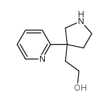 2-(3-(吡啶-2-基)吡咯烷-3-基)乙醇结构式