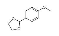 4-methylthiobenzaldehyde ethylene acetal Structure