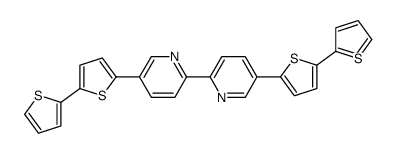 5,5'-bis([2,2'-bithiophen]-5-yl)-2,2'-bipyridine结构式