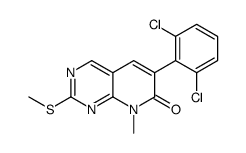 6-(2,6-Dichlorophenyl)-8-methyl-2-(methylthio)pyrido[2,3-d]pyrimidin-7(8H)-one结构式
