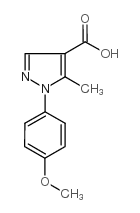 1-(4-甲氧基苯基)-5-甲基-1H-吡唑-4-羧酸结构式