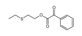 Oxo-phenyl-acetic acid 2-ethylsulfanyl-ethyl ester Structure