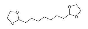 2-[7-(1,3-dioxolan-2-yl)heptyl]-1,3-dioxolane Structure
