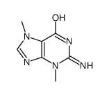 2-amino-3,7-dimethylpurin-6-one结构式