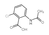 2-乙酰氨基-6-氯-苯甲酸结构式