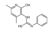 1-(4,6-dimethyl-2-oxo-1H-pyridin-3-yl)-3-phenylthiourea Structure