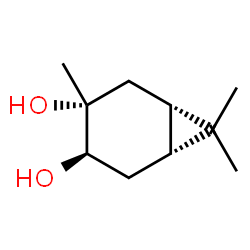 (1alpha,3beta,4alpha,6alpha)-3,7,7-trimethylbicyclo[4.1.0]heptane-3,4-diol结构式
