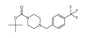 tert-butyl 4-(4-(trifluoromethyl)benzyl)piperazine-1-carboxylate结构式