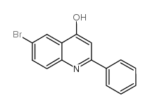 6-溴-4-羟基-2-苯基喹啉结构式