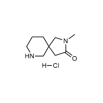 2-甲基-2,7-二氮杂螺[4.5]癸-3-酮盐酸盐结构式