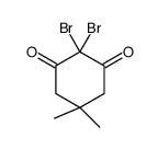 2,2-dibromo-5,5-dimethylcyclohexane-1,3-dione结构式