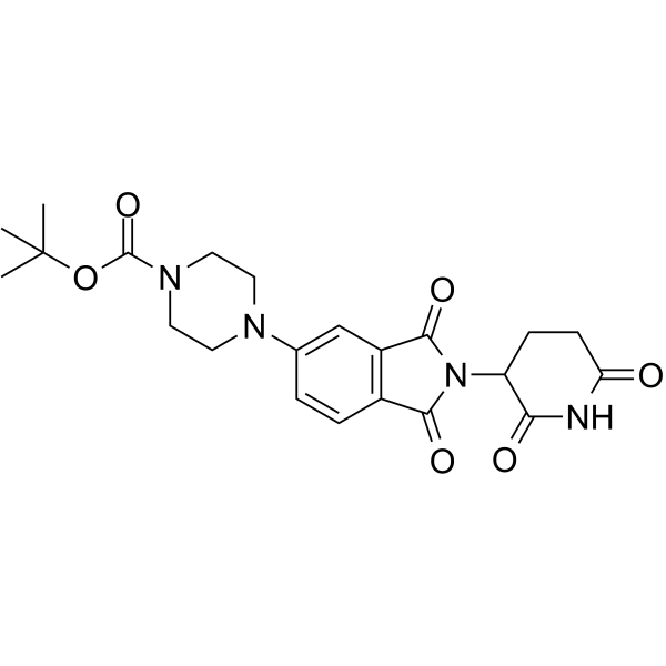 Thalidomide-piperazine-Boc structure