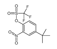 (4-tert-butyl-2-nitrophenyl) trifluoromethanesulfonate Structure