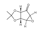 (1aS,1bS,4aS,5aS)-tetrahydro-3,3-dimethyl-5H-oxireno[3,4]cyclopenta[1,2-d][1,3]dioxol-5-one结构式