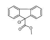 9-氯-芴-9-羧酸甲酯结构式