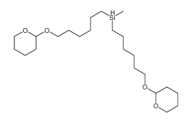 methyl-bis[6-(oxan-2-yloxy)hexyl]silane Structure