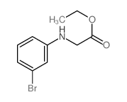 2-((3-溴苯基)氨基)乙酸乙酯结构式