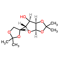 1,2:5,6-双-O-异丙叉基-α-D-异呋喃糖结构式