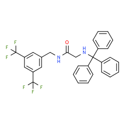 N-(3,5-Bis(trifluoromethyl)benzyl)-2-(tritylamino)acetamide结构式
