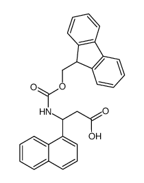 Fmoc-(R,S)-3-amino-3-(1-naphthyl)propionic acid Structure